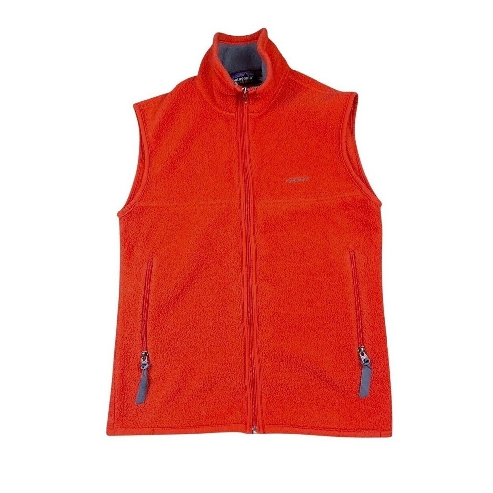 Patagonia‎ Synchilla Women's M Fleece Vest Red Full Zip Outdoor Gorpcore Camping